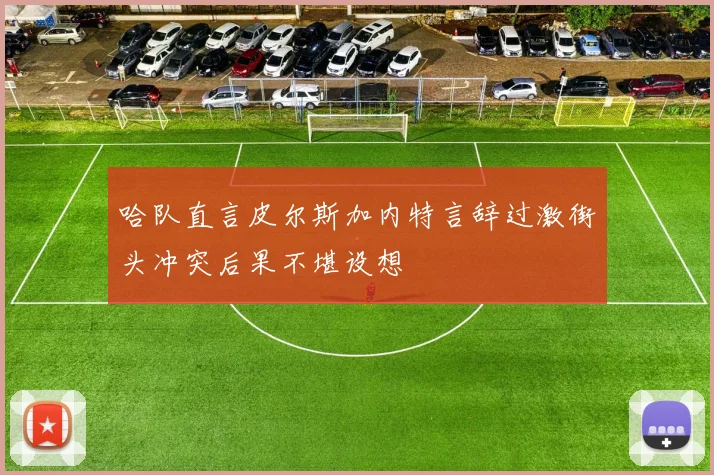 哈队直言皮尔斯加内特言辞过激街头冲突后果不堪设想
